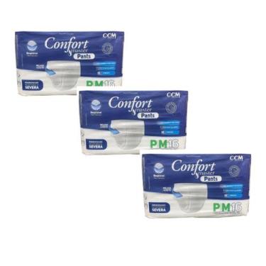 Imagem de KIT 3 Pacotes Fralda Descartável Geriátrica Confort Master Pants P/M 4