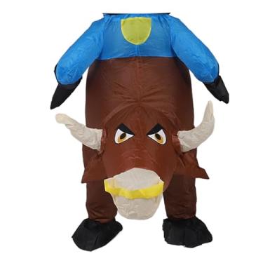 Imagem de Fantasia Inflável de Touros, Fantasia de Figurino Inflável de Touros para o Piloto para o Halloween Cosplay Fester Up Brinquedo
