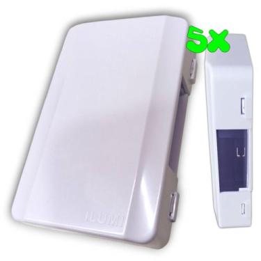 Imagem de Kit 5 Quadro Caixa sem Disjuntor Sobrepor Parafusar Ar Condicionado Mo