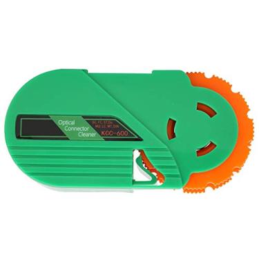 Imagem de MUNEFE Caixa de limpeza de fibra óptica KCC 600, cassete de limpeza de conector de fibra óptica, ferramenta de limpeza de fibra óptica para virolas de conector de fibra óptica