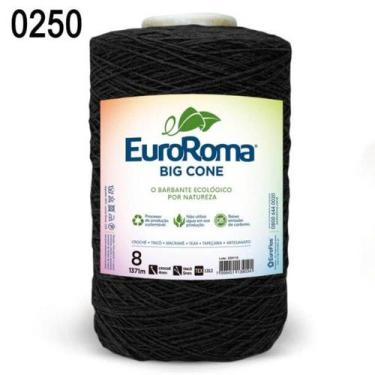 Imagem de Barbante EuroRoma Colorido N.8 1.800g, 250-Preto