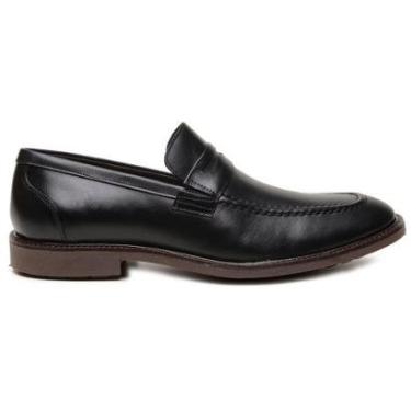 Imagem de Sapato Masculino Preto Em Couro Tratorado 37996-Masculino