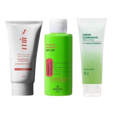 Imagem de Creme Hidrata Claria Clareamento Intimo e Sabonete em Po - Mivs
