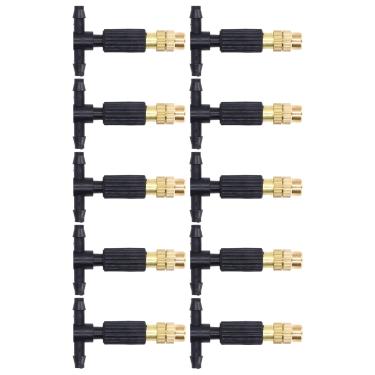 Imagem de Bicos de Nebulização Ajustáveis ​​de 10 Pacotes para Irrigação por Gotejamento - Pulverizador de Rega de Jardim para Plantas - Ferramenta Premium de Resfriamento e Umidificação