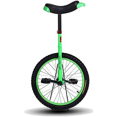 Imagem de Monociclo para crianças adultas ajustável monociclo 35.6 cm/40.6 cm/45.7 cm/50.8 cm verde equilíbrio exercício bicicleta divertida fitness para crianças/adultos melhor presente de aniversário (cor:
