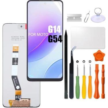 Imagem de Substituição para Motorola Moto G14 | Tela LCD G54 para Moto PAYF0010IN XT2343-1 XT2343-2 Tela LCD sensível ao toque interno com kit de reparo