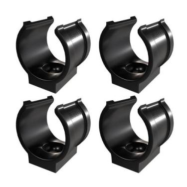 Imagem de Kit 4 Abraçadeira Impacto Cano Tubo 20Mm 1/2'' Preta Estrela