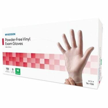 Imagem de Exam Glove McKesson X-Small NonSterile Vinyl Standard Cuff Length Smooth Clear Not Chemo Approved Clear 150 Count by McKesson