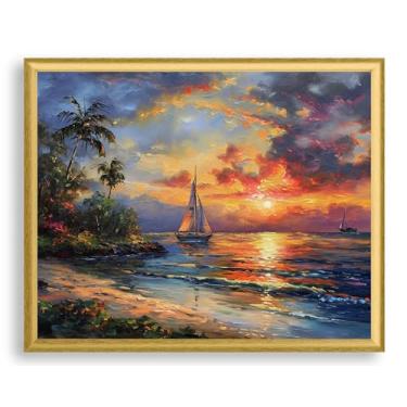 Imagem de Art Shoppe Arte de parede com impressão emoldurada, decoração de parede vintage para sala de estar, quarto, escritório, imagem de alta resolução em papel de arte premium, moldura de 0,9 cm com frente