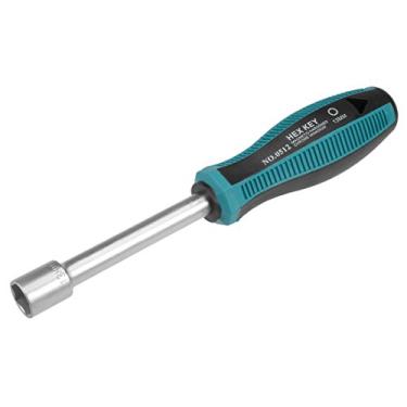 Imagem de uxcell Chave de fenda triangular de 2,7 mm com eixo de 3 polegadas, a18052500ux0322, Silver Tone, Green, 13mm