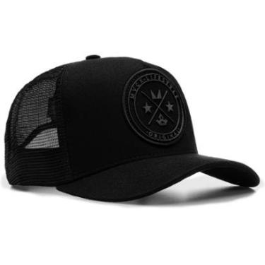 Imagem de Boné Trucker Brasão All Black MVCK-Masculino