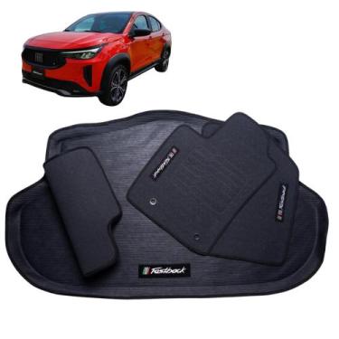 Imagem de Kit Tapete Interno+porta Malas Flexível Fastback Impermeável - ECOTAP