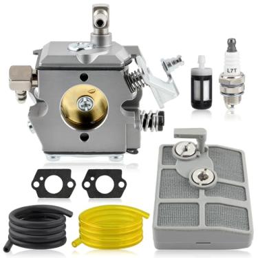 Imagem de AUTOKAY Carburador WA-2-1 para motosserra Stihl 030 031 031AV Paramount PLT2145 Poulan 112 DPT112 Weed Eater LT7000 GTI17LE GTI52 SST45 com vedação de filtro de combustível