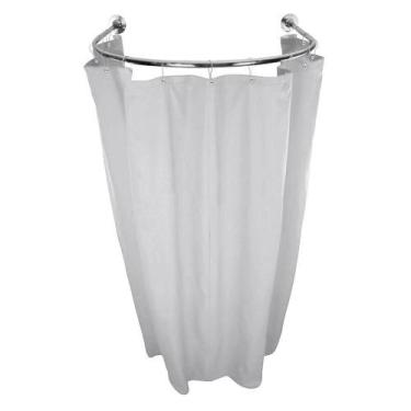 Imagem de Cortina Provador Arco 70X70 E 90X90 Blecaute Branco Gelo - Confeccoes 