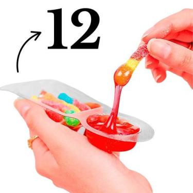 Imagem de Minhoca de Gelatina com Recheio ÁCIDO Sabores de Frutas - Danilla food