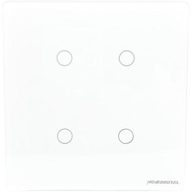 Imagem de Interruptor Inteligente Zigbee 4x4 De 4 Botões compatível Alexa Tuya S