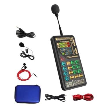 Imagem de menolana Placa de som ao vivo, mixer de áudio, controle de volume de baixo ruído, pacote de equipamento de podcast, interface de áudio para PC, transmissão de