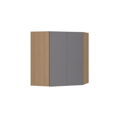 Imagem de Armário Aéreo Canto Diagonal 74cm 2 Portas Slim Luciane Móveis