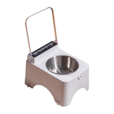 Imagem de Ｂｅｓｇａ Medidor de animais inteligente de gato Protectar o pescoço de animais de estimação estável Bowl Snack Contêiner para pequenos e médios Gatos, Tigela de aço Inoxidável