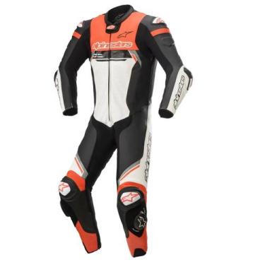 Imagem de Macacão Alpinestars Missile V2 Ignition Preto Branco e Vermelho, 52