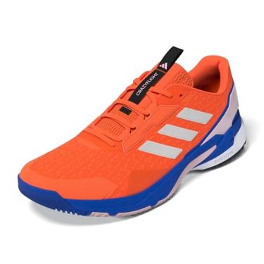 Imagem de adidas Crazyflight 6 Tênis masculino para uso interno, Azul royal/Zero Metallic/Team Solar Orange, 40
