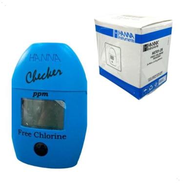 Imagem de Colorímetro Cloro Livre Hi701 + 25 Sachês De Reagente Hanna