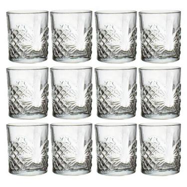Imagem de Jogo de Copos de Vidro De Whisky Rozana Transparente 310ml 12 peças - 