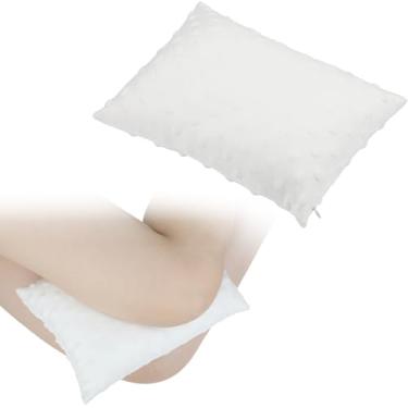 Imagem de Travesseiro macio de joelho para perna 28 x 19,8 cm, almofadas pequenas de suporte de quadril entre as pernas para pessoas que dormem de lado, ciática, alívio da dor, lavável na máquina, presentes de