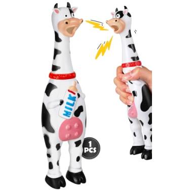 Imagem de Swooflia Brinquedo de borracha gritando de galinha – galinha gigante de vaca 30 cm brincadeira engraçada para cães de borracha novidade presentes de festa (1 pacote)