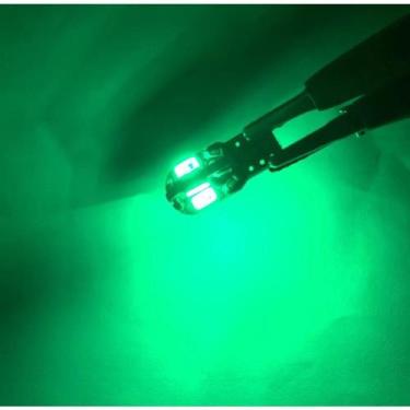 Imagem de Kit 10 Lâmpadas Led T10 w5w Canbus Canceler 8 Leds Iluminação Farol Ca