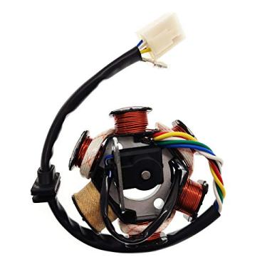 Imagem de Estator de ignição ATV Magneto 5 fios AC 6 polos bobina para scooter GY6 125cc 150cc ATV Dune Buggy Go Kart TAOTAO scooter
