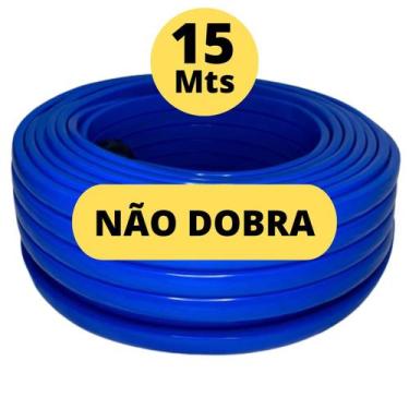Imagem de Mangueira De Jardim 15 Metros ANTI TORÇÃO CHATA Resistente Flexível Re