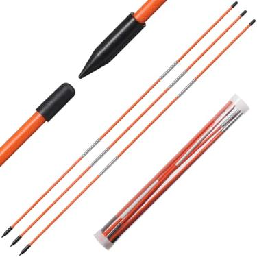 Imagem de Dittoven Bastões de Alinhamento de Golfe Dobráveis, Pacote com 3 Bastões de Alinhamento para Treinamento de Golfe, Varas de Alinhamento de Golfe de Fibra de Vidro de 122 cm Bastões de Prática de Golfe