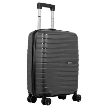 Imagem de Mala Bordo 10 kg Viagem Essencial Polipropileno Tsa Sestini, Grafite