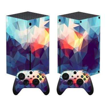 Imagem de Adesivo Skin para Xbox Series X, capa de decalque de vinil compatível com acessórios de jogos de console e controle (multi)