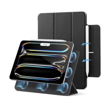 Imagem de Capa Rebound Magnética para iPad Pro 11 2024 Preta - Modelo 1B19601, Material TPU, Proteção Contra Danos Diários