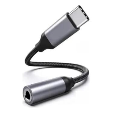 Imagem de Adaptador Alta Performanci Alto Adapitável Tipo C Para P2 Jack-3.5mm Compatível Maioria Fone de Ouvido e Dispositivos Android e IOS USB-C Celulares com Usb-C "POCO,LG, Motorola,Samsung,iPhone,"Etc...