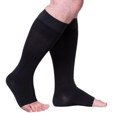 Imagem de Meia 3/4 Compressao 30-40 MMHG 663 Reduce Aberta - Sigvaris, PRETA, G3