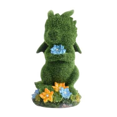 Imagem de WeiLaiKeQi Estátua de Dragão com Iluminação Solar, Acessório para Jardim e Quintal