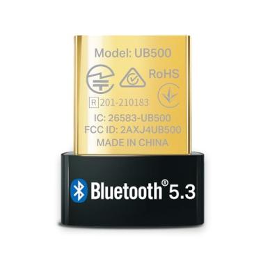 Imagem de TP-Link Adaptador USB Bluetooth para PC, receptor Dongle Bluetooth 5.0/5.3, Plug and Play, design nano, EDR e BLE, suporta Windows 11/10/8.1/7 para desktop, laptop, PS5/PS4/Xbox (UB500)