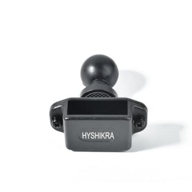 Imagem de HYSHIKRA Suporte universal de rádio, suporte de clipe traseiro Walkie-talkies com adaptador de esfera de 25 mm de 2,5 cm compatível com suportes RAM tamanho B braço de soquete duplo