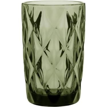 Imagem de COPO LONG DRINK 13x8x8cm 370ml VIDRO VERDE 6 PEÇAS