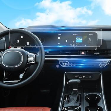 Imagem de Para 2025 Carnaval (LX/LXS/EX/SX/SX Prestige) 24 polegadas Infotainment Acessórios para tela sensível ao toque Nano Anti-riscos Ultra-resistente *2 + Display AC *2 acessórios - Chega de arranhões e