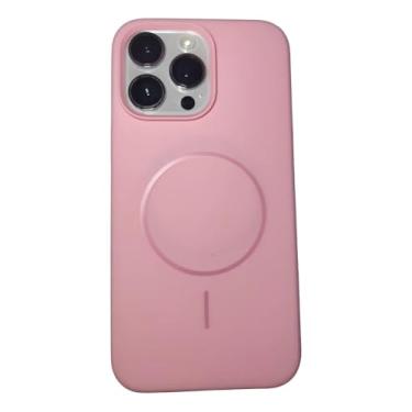 Imagem de Capa case Capinha Silicone Liquido MagNETICA Para iPhone 11 ao 16 Pro ProMax (ROSA, 14 PRO)