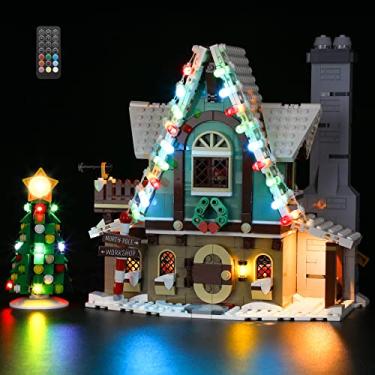 Imagem de GEAMENT LED Light Kit (Remote Control) Compatible with Lego Elf Club House - Lighting Set for Creator 10275 Building Model (Model Set Not Included)