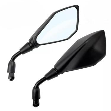 Imagem de Retrovisor Moto Retrovisor Rosca Fixo Haste Curta Esportivo(YAHAHA)