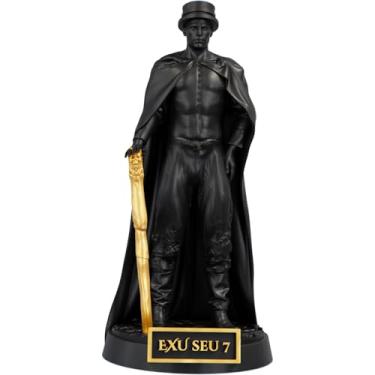 Imagem de Estátua Exu Seu 7 Umbanda Candomblé (Cor Aurum Noctis)