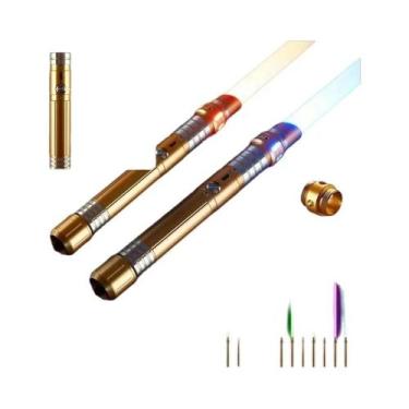 Imagem de Sabre De Luz De Metal De 15 Cores 2 Em 1 Espada Laser Recarregável REi