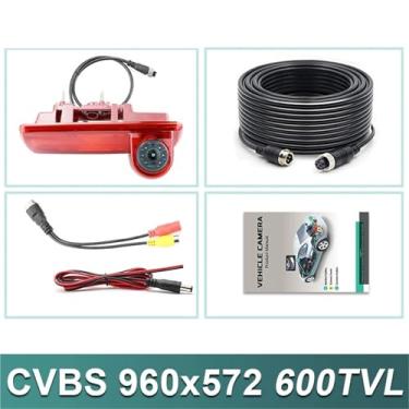 Imagem de GreenYi AHD 1080P Câmera de visão traseira para veículo com luz de freio compatível com Renault Trafic/Compatível com Vauxhall Compatível com Opel Vivaro/Compatível com Nissan NV300 Compatível com Fia