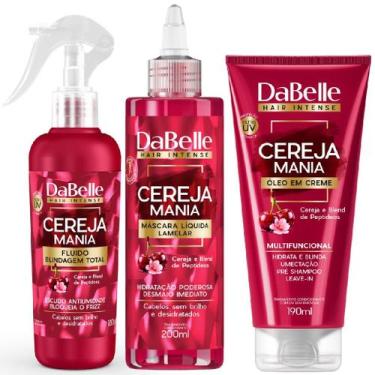 Imagem de Kit Dabelle Cereja Mania Máscara Líquida 200ml Spray Finalizador 180ml